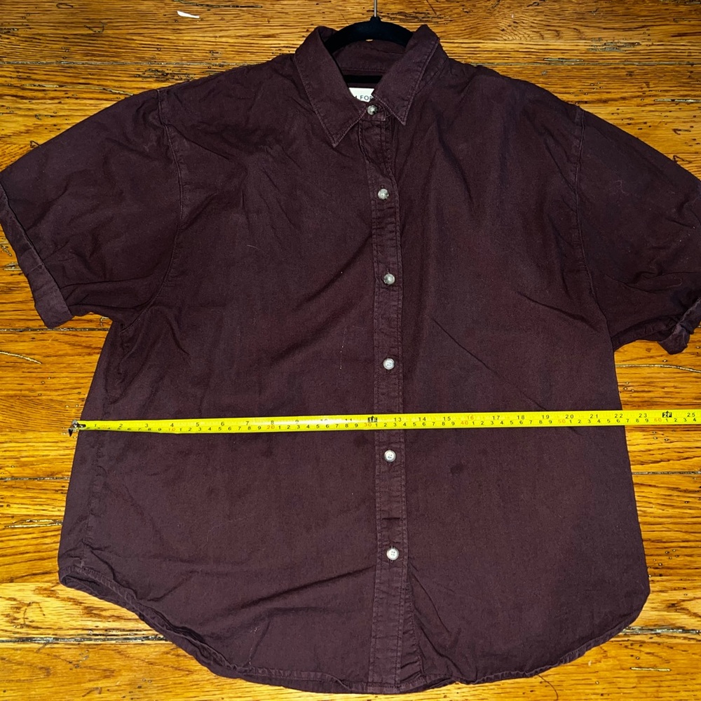 Denim forum button up
